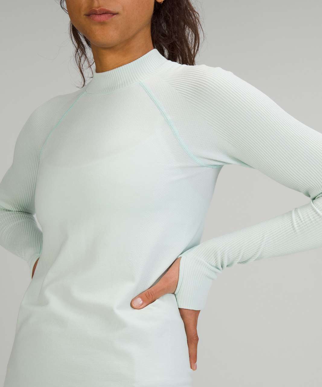 Lululemon Keep the Heat Thermal Long Sleeve Shirt - Delicate Mint