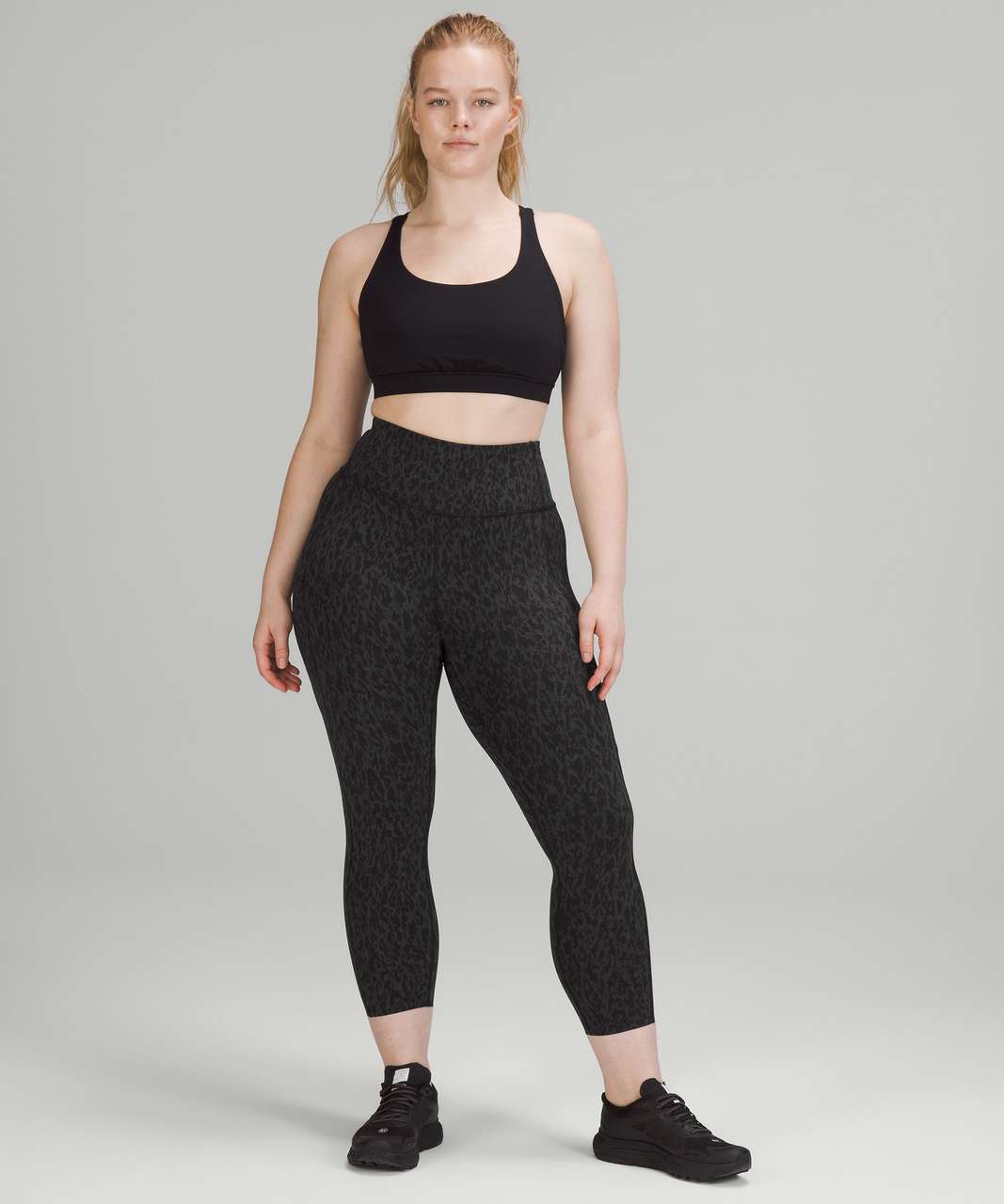 Lululemon Fast and Free High-Rise Crop 23 - Leopard Camo Deep