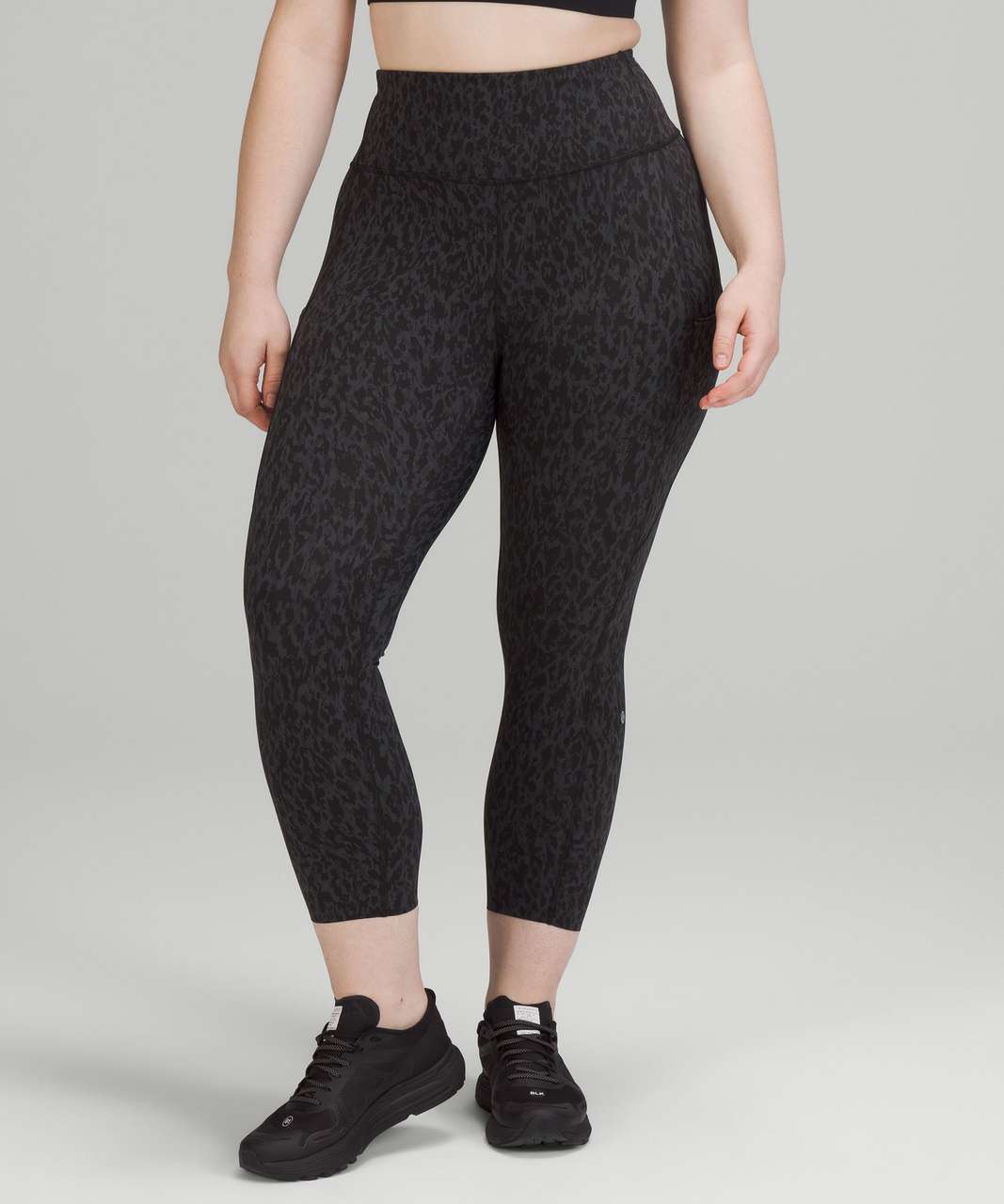 Lululemon Fast and Free High-Rise Crop 23 - Leopard Camo Deep