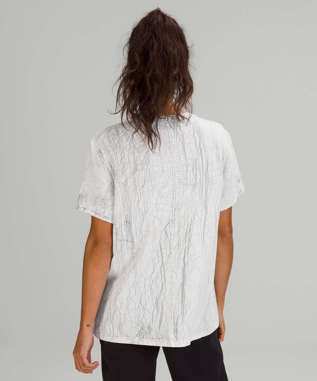 Lululemon All Yours Short Sleeve T-Shirt *Vitasea - Thread Dye White Black