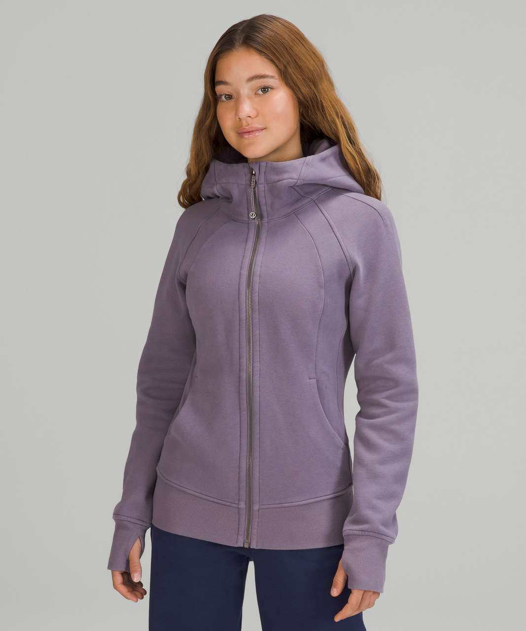 Lululemon Scuba Hoodie *light Cotton Fleece In Purple