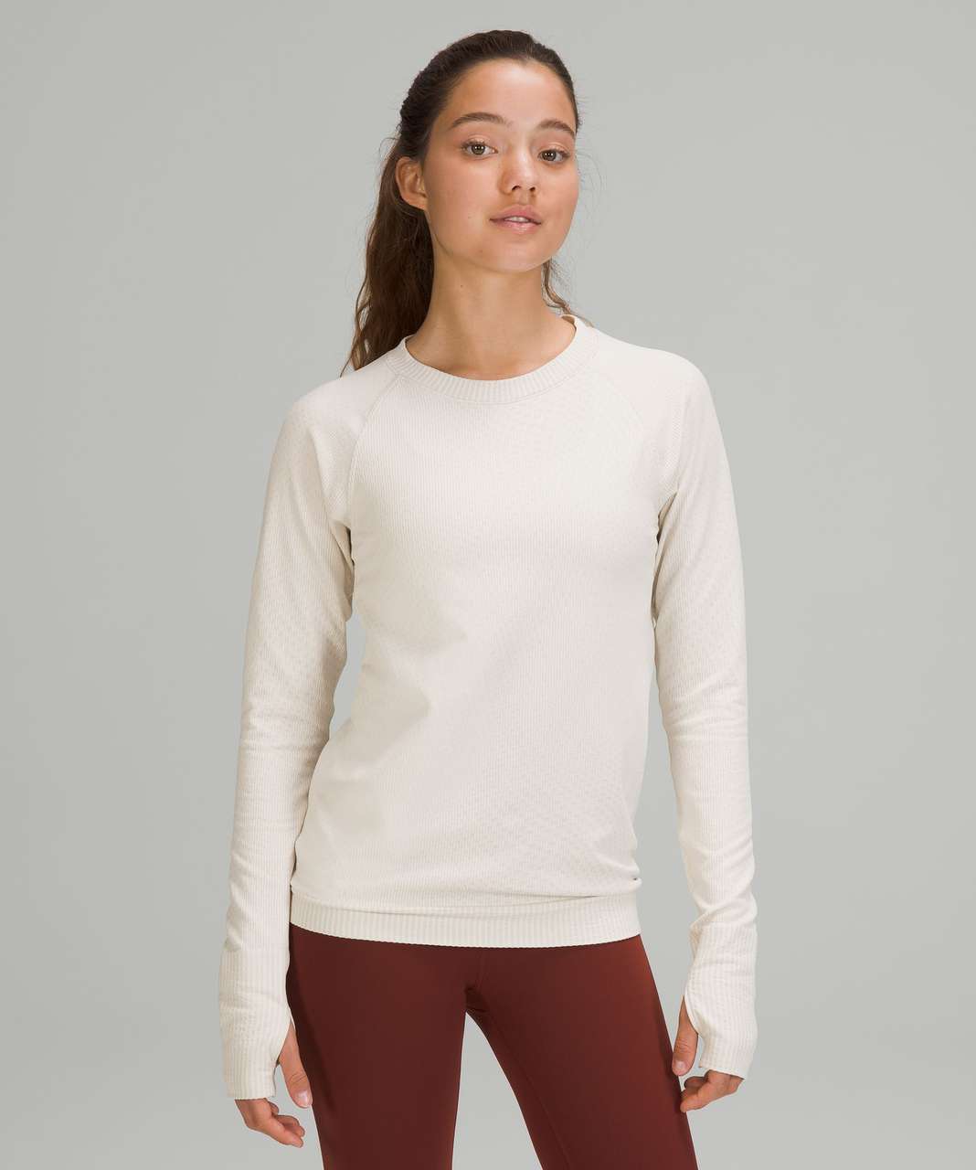 NWT Lululemon Braided Sleeve Pullover White Opal Size: 10