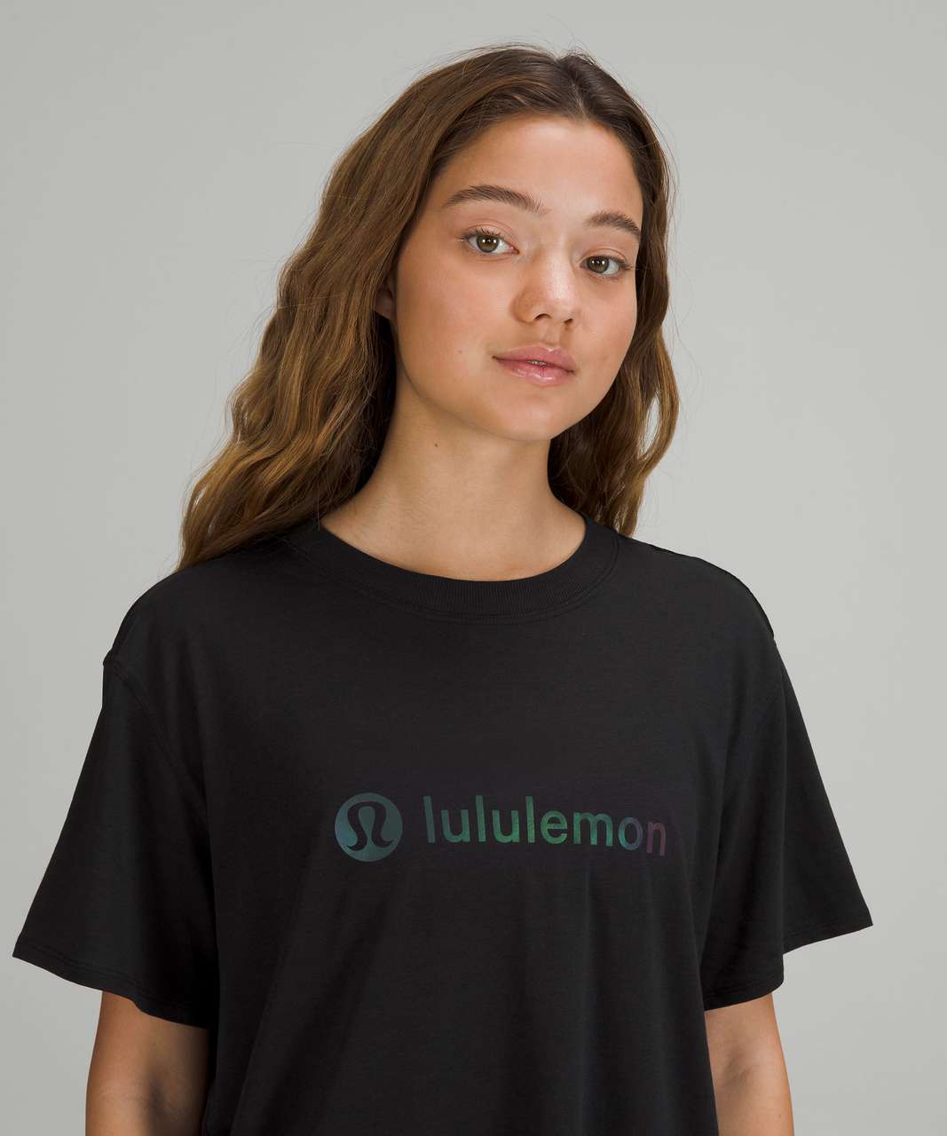 Lululemon All Yours Cropped T-Shirt *Graphic - Black - lulu fanatics