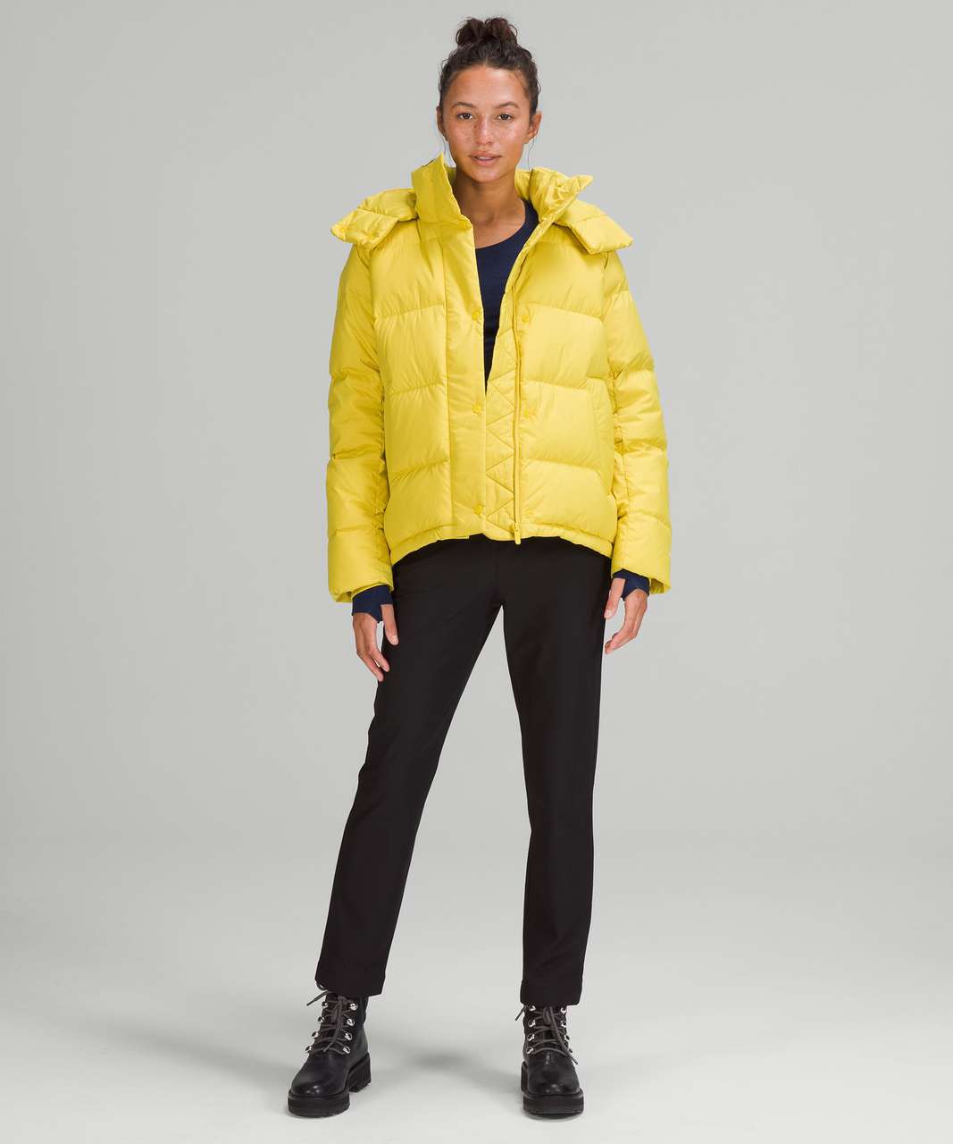 Lululemon Women's Wunder Puff 600-Fill Down Jacket Soleil Yellow Size 4