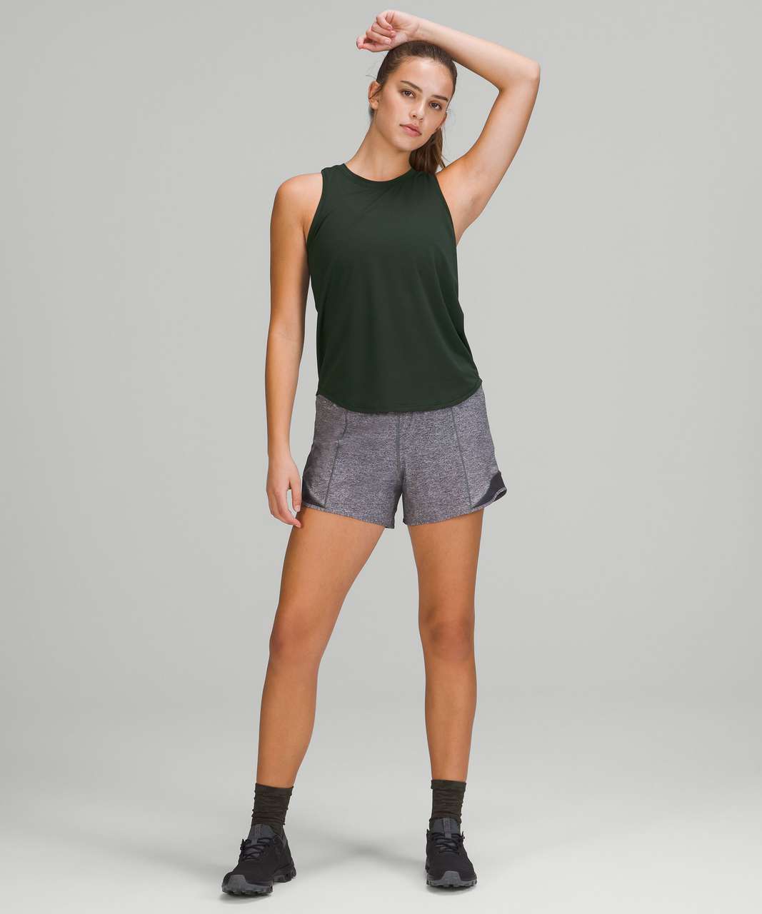 Lululemon High Neck Running and Training Tank Top - Rainforest Green