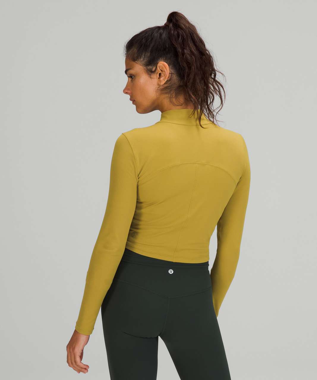 Lululemon All Aligned Mock Neck Long Sleeve Shirt - Auric Gold