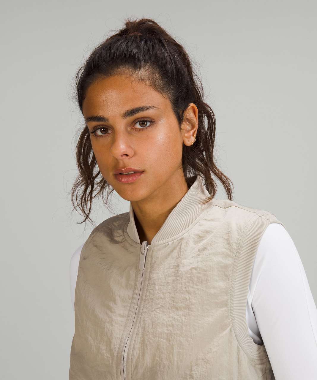 Lululemon Non-Stop Bomber Vest - Raw Linen