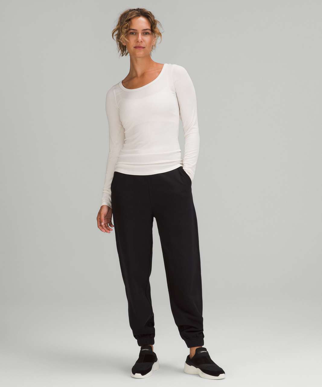 Lululemon Hold Tight Long Sleeve - Heathered Core Ultra Light Grey - lulu  fanatics