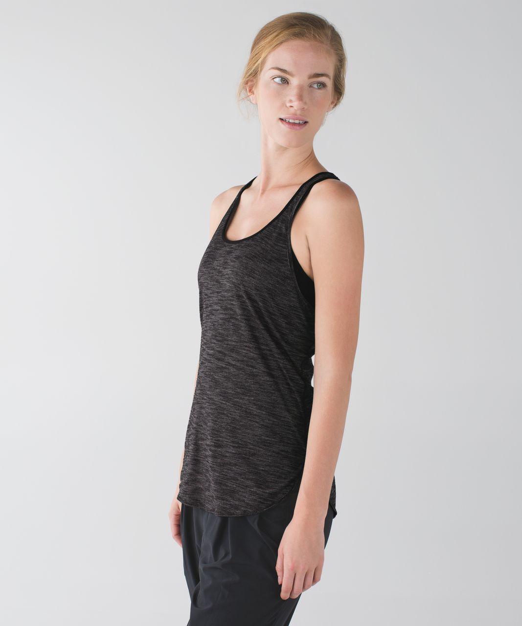 Lululemon In Training Tank - Heathered Black - lulu fanatics