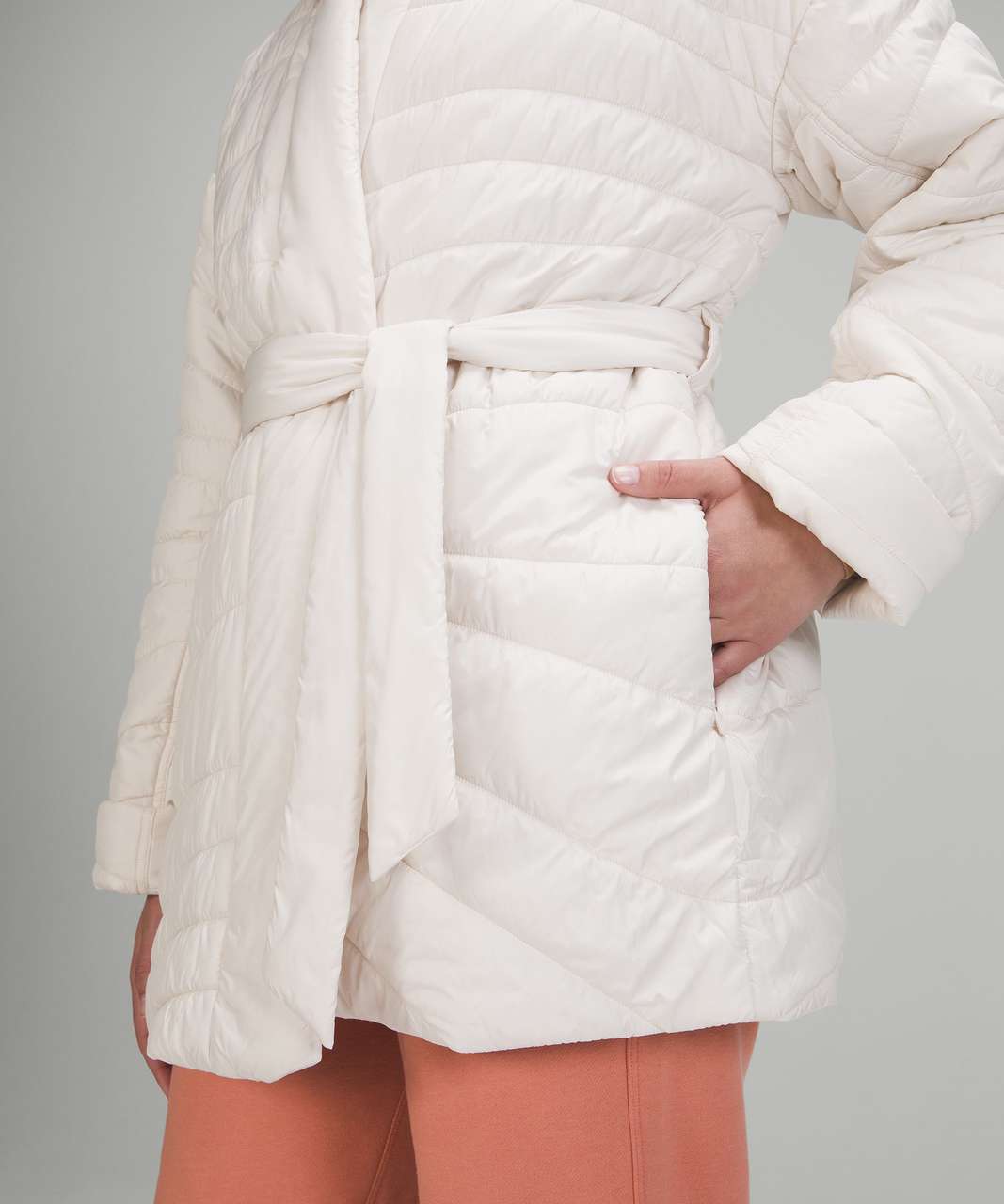 Lululemon Insulated Wrap Jacket - White Opal