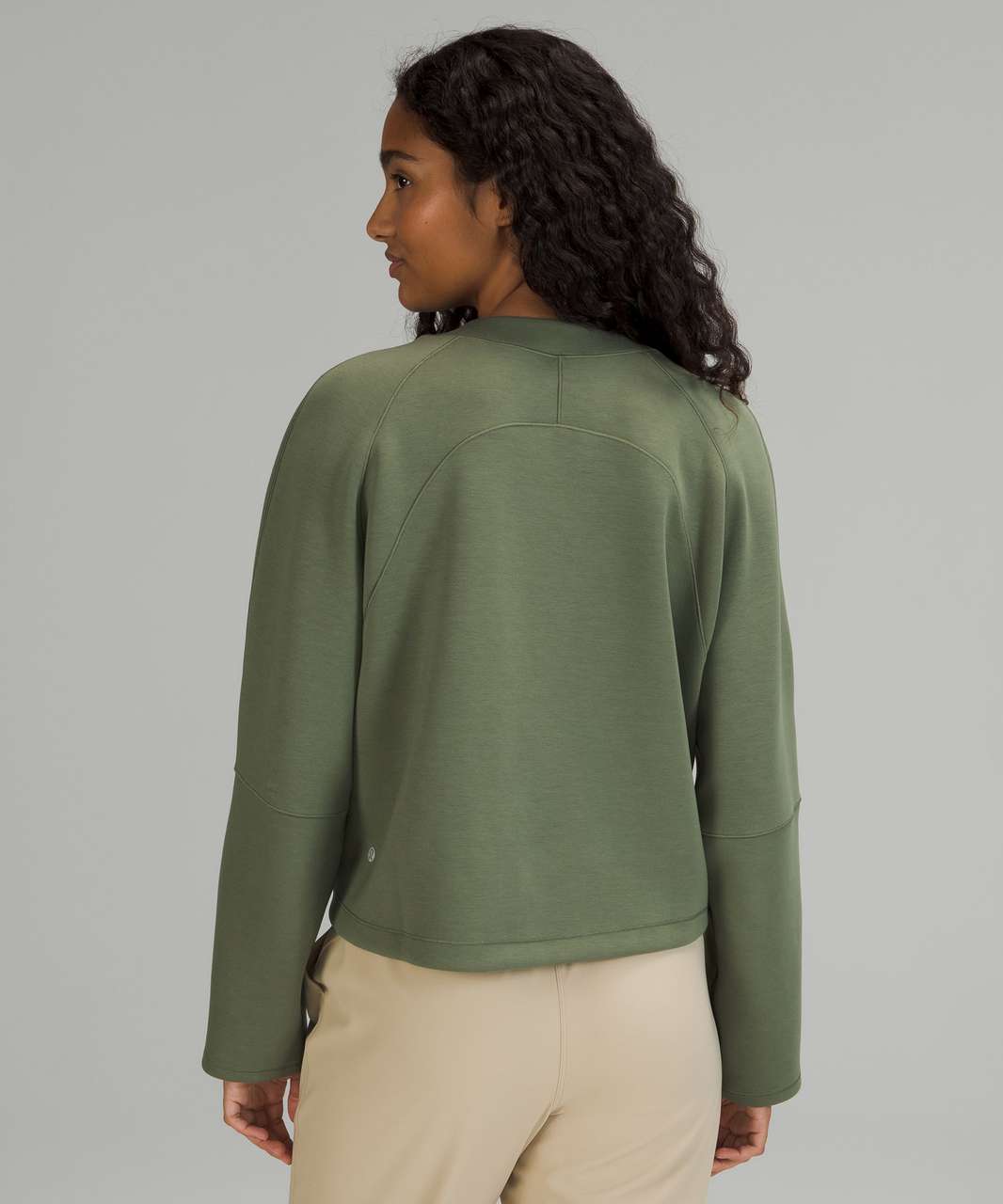 Lululemon AirWrap Modal Crew Sweatshirt- Size 10, Green Twill