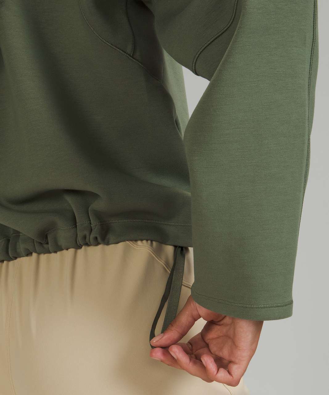 Lululemon AirWrap Modal Crew - Green Twill