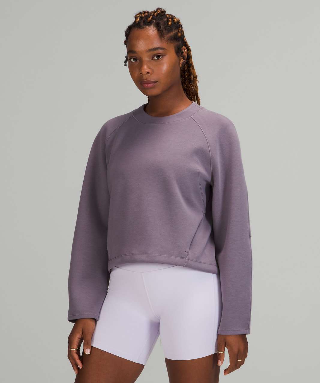 Lululemon Cinch It Long Sleeve - Dusky Lavender - lulu fanatics