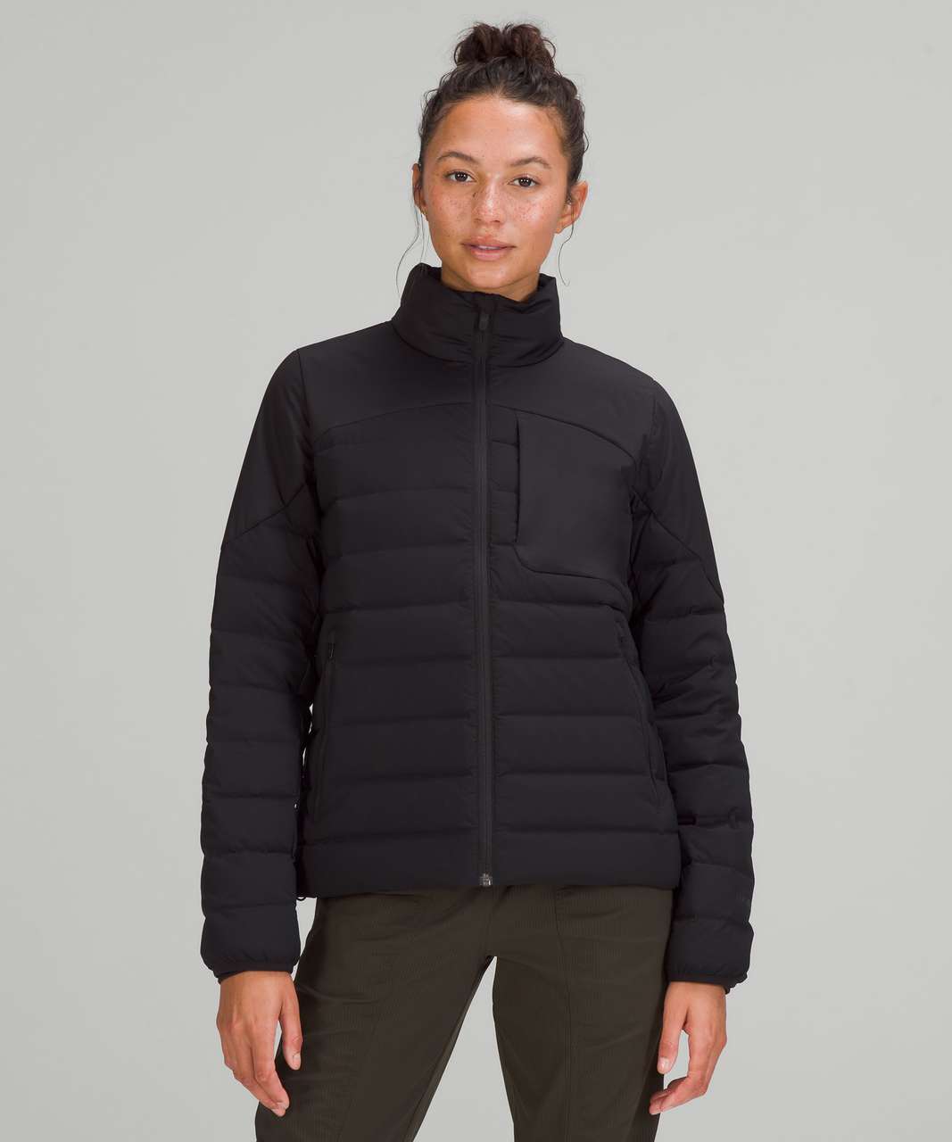 Lululemon Navigation Stretch Down Jacket - Black - lulu fanatics