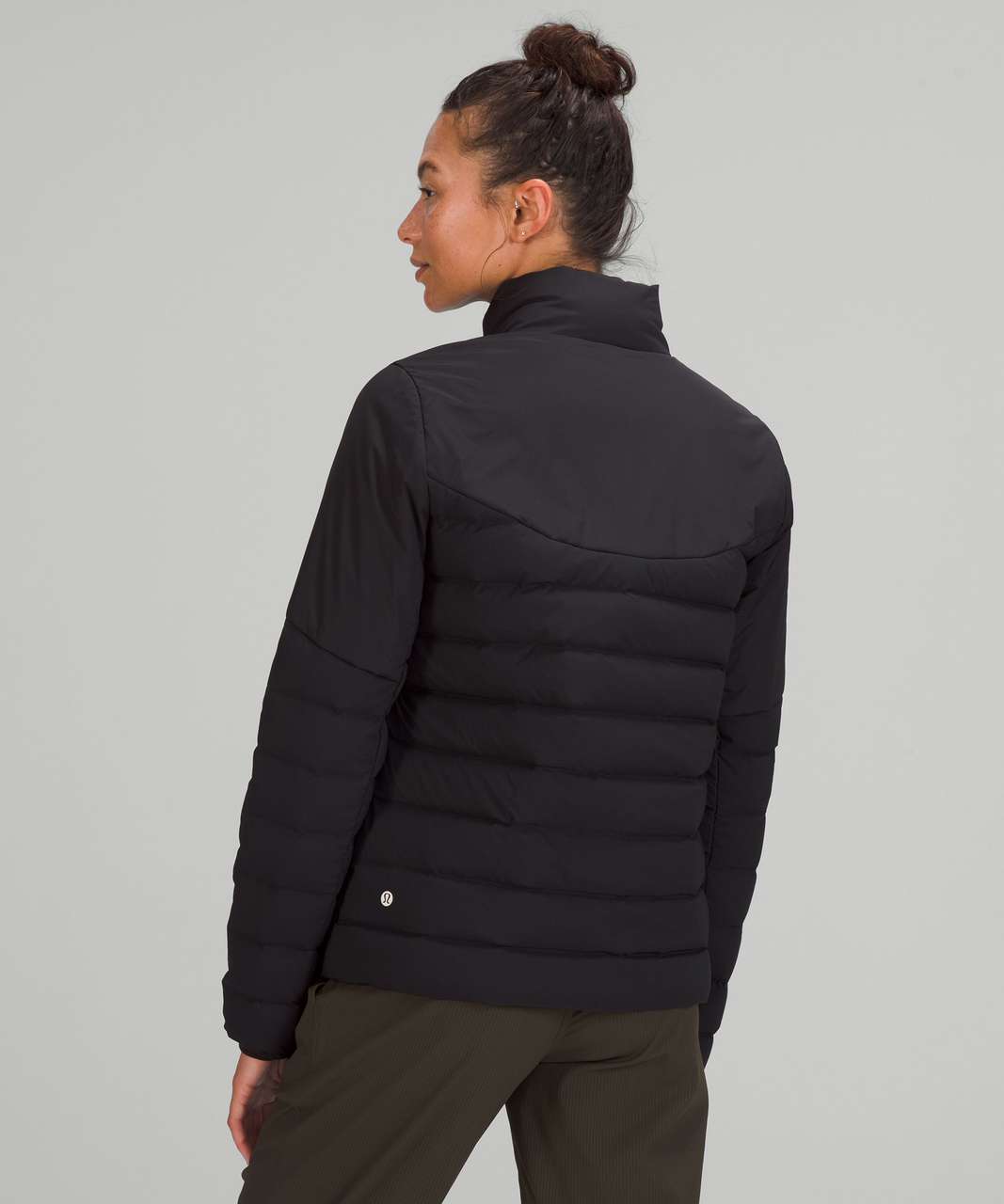 Black Navigation recycled-fibre down jacket, Lululemon