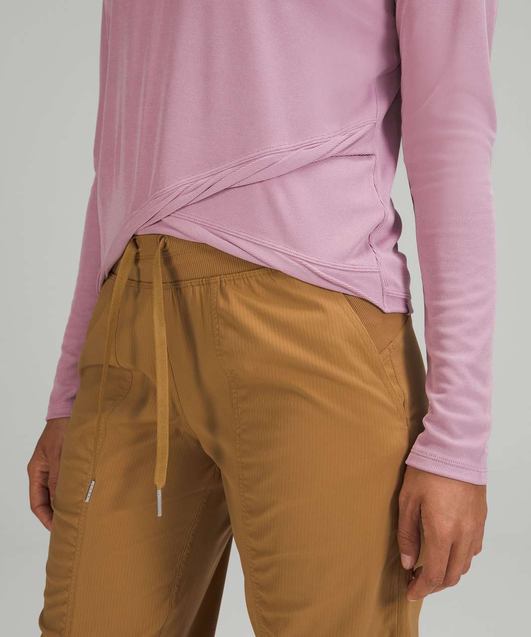 Lululemon Do the Twist Long Sleeve Shirt - Pink Taupe