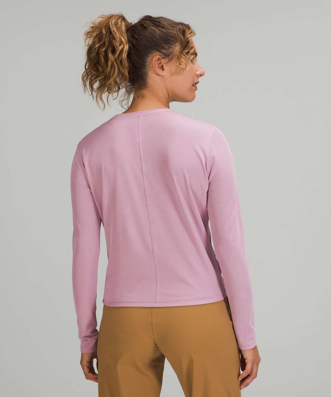 Lululemon Do the Twist Long Sleeve Shirt - Pink Taupe