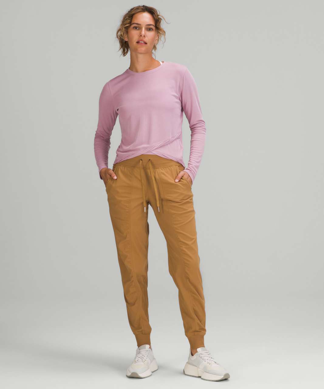 Lululemon Do the Twist Long Sleeve Shirt - Pink Taupe