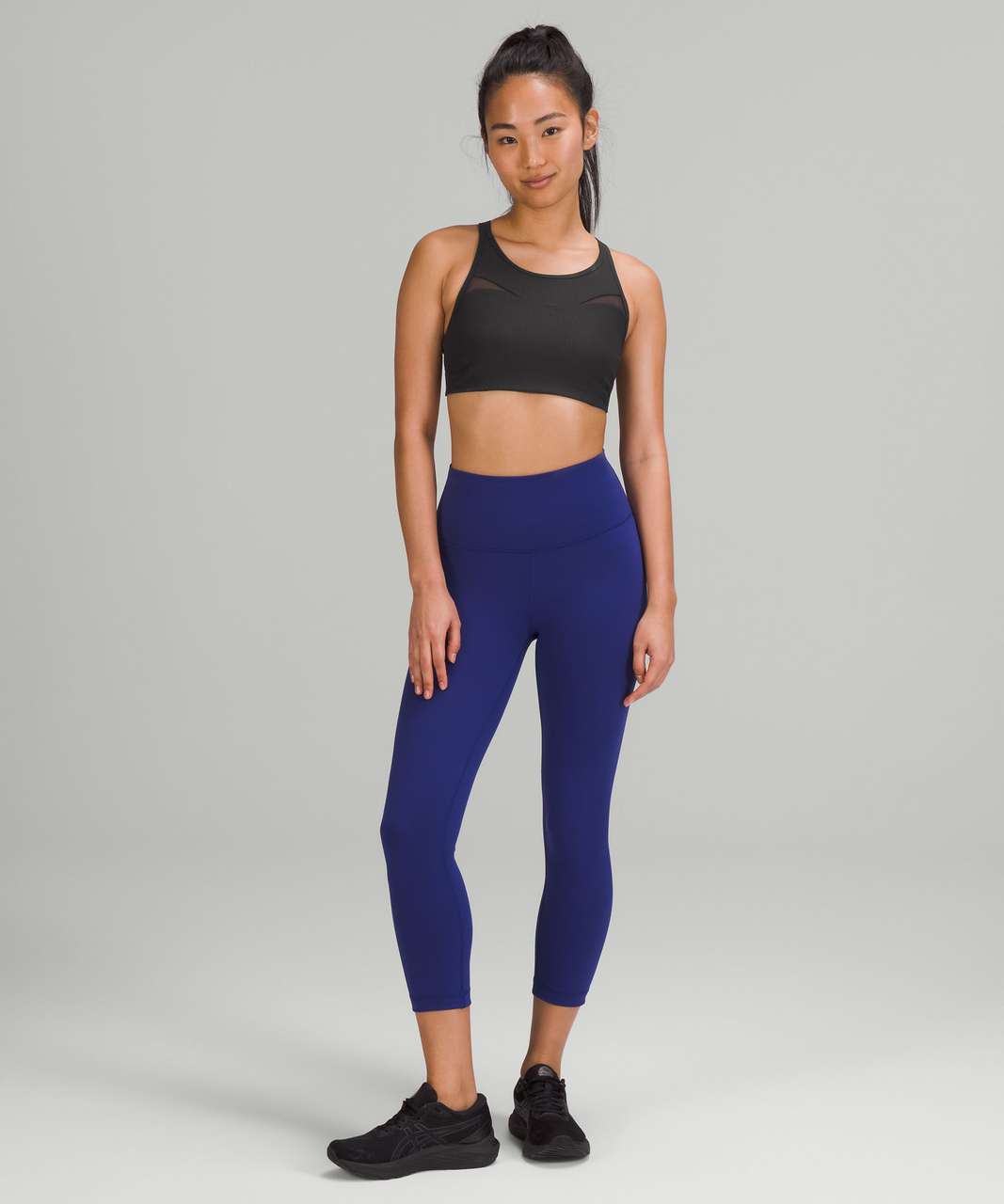 Lululemon lab Mesh High-Neck Bra - Deep Artifact / Frontier - lulu fanatics