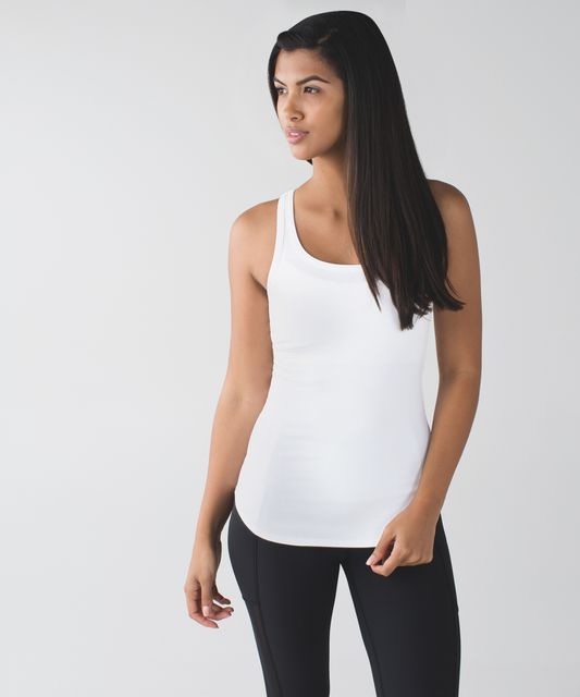 Lululemon Studio Racerback - Parallel Stripe Black White - lulu fanatics