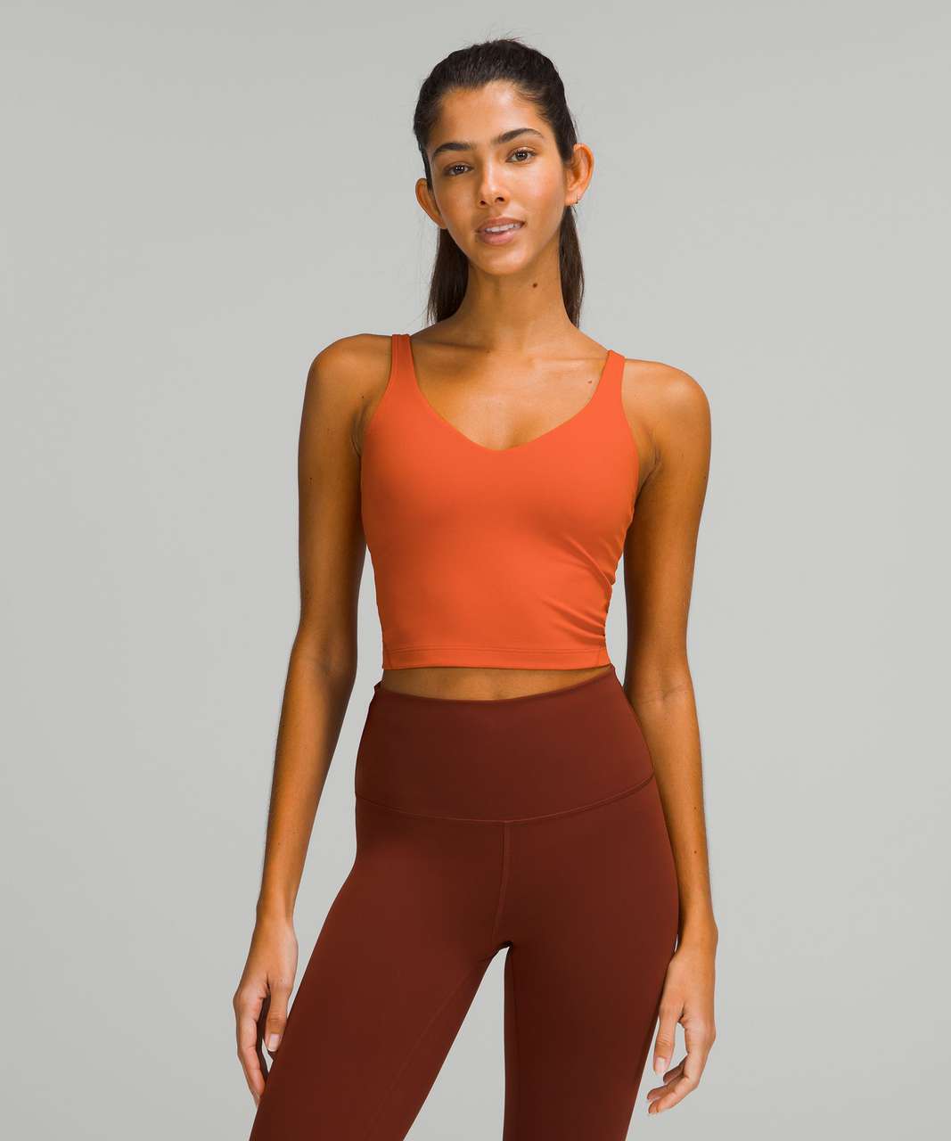 Lululemon Top Speed Tank Orange Women's Size 10 - beyond exchange