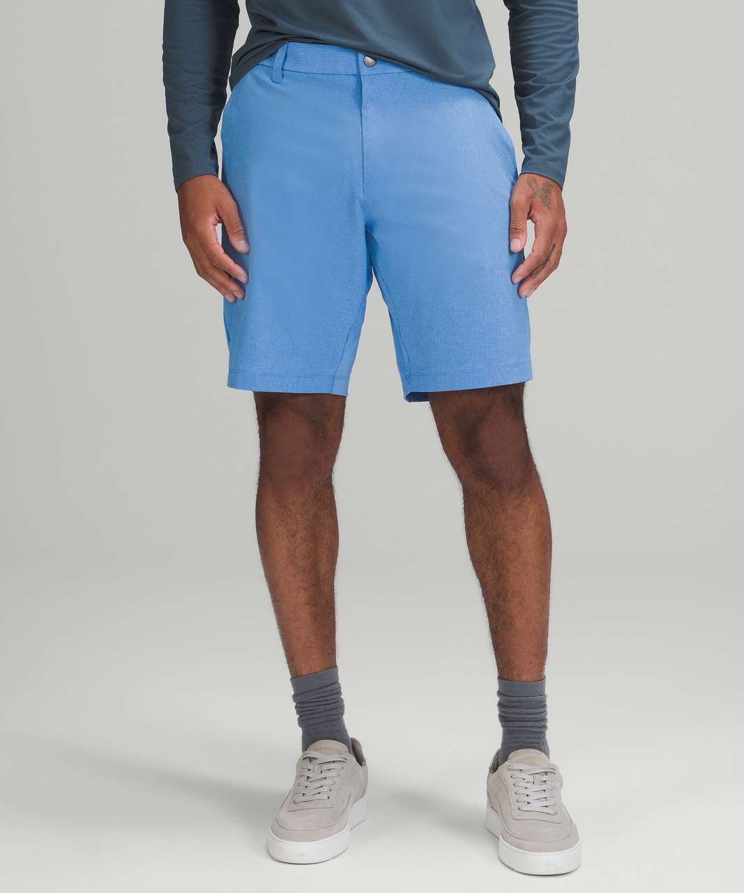 Lululemon Commission Classic-Fit Short 9" Ventlight - Heathered Blue Nile