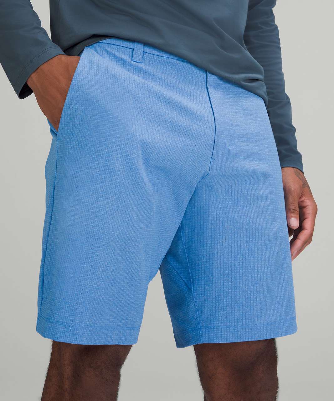 Lululemon Commission Classic-Fit Short 9" Ventlight - Heathered Blue Nile