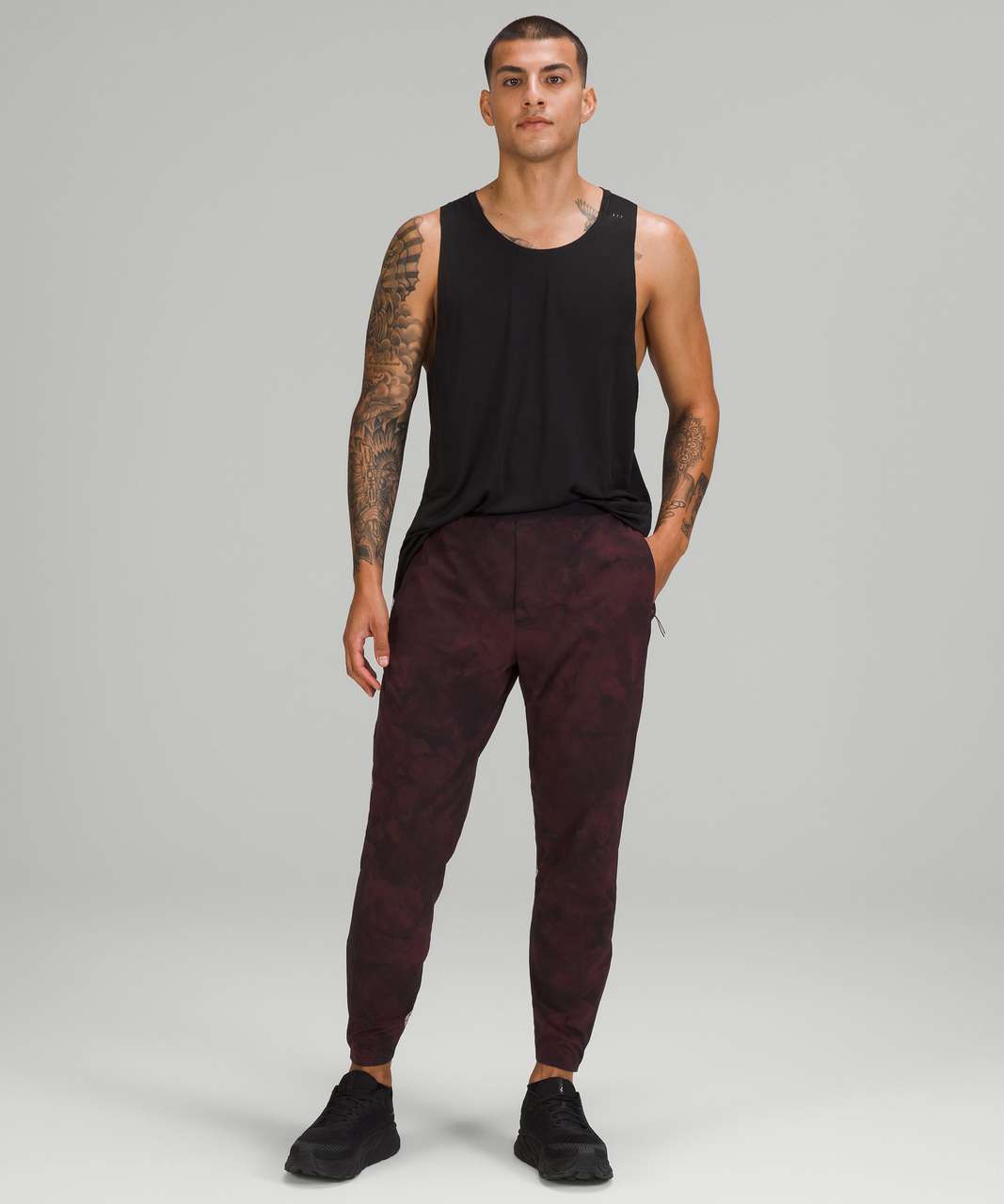 Lululemon Run State Jogger - Tidal Dye Cassis Black