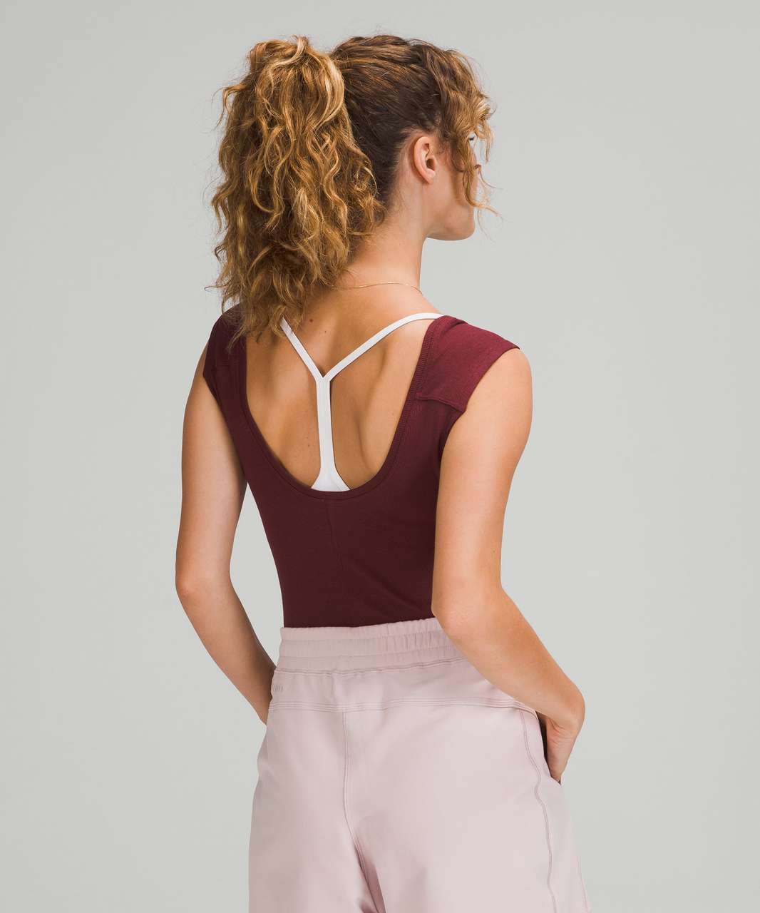 Nuuds Merlot Low Back Bodysuit - M