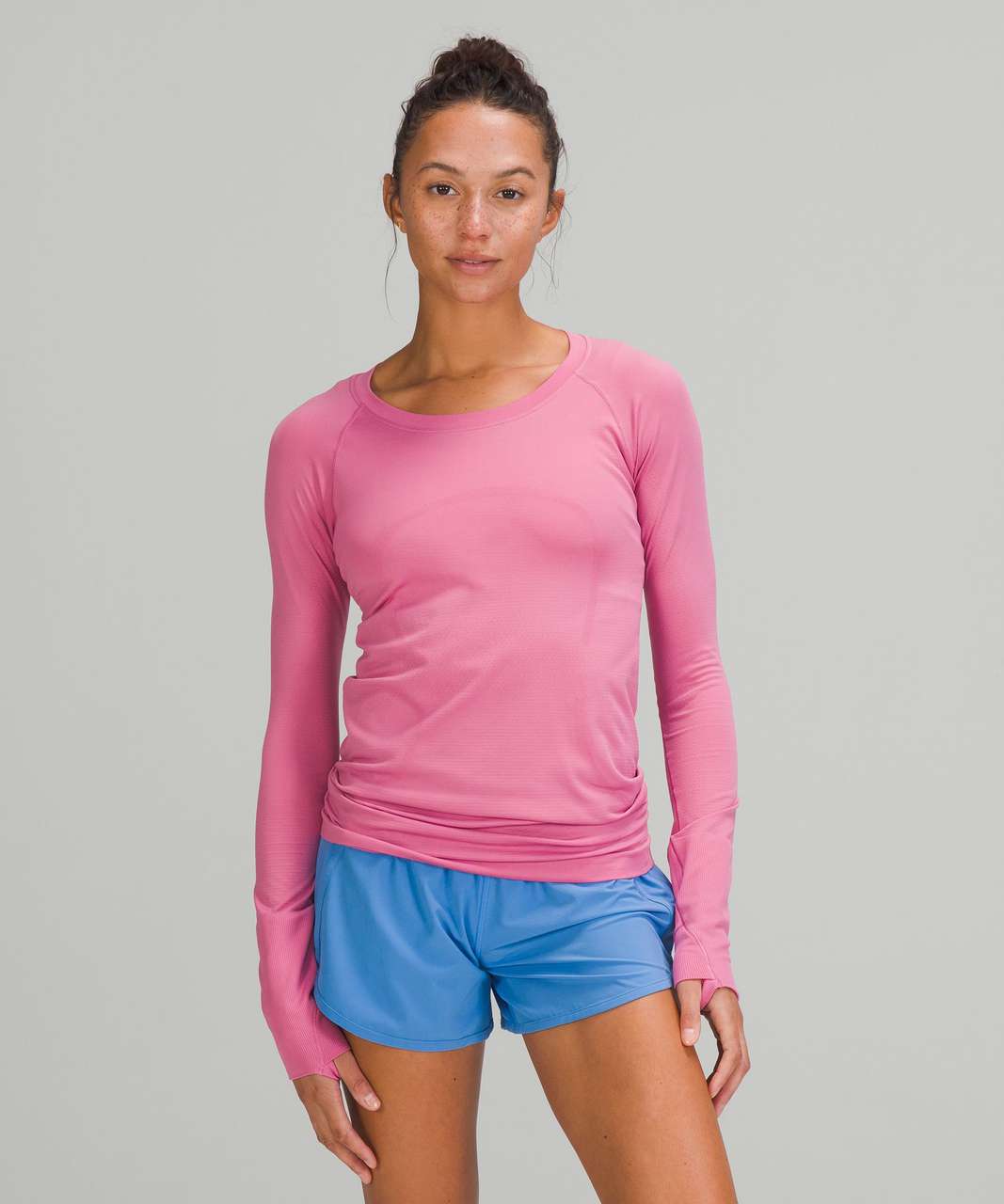 Lululemon Swiftly Tech Long Sleeve Shirt 2.0 - Pink Blossom / Pink Blossom  - lulu fanatics