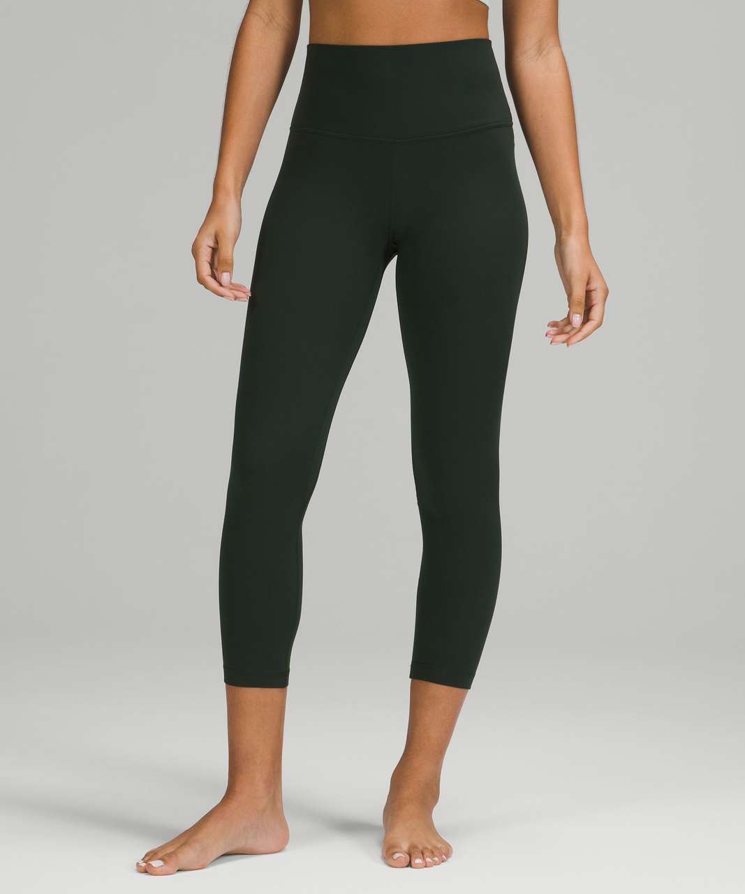 Forest Green Everyday Cropped Legging - 3/4 length (FINAL SALE