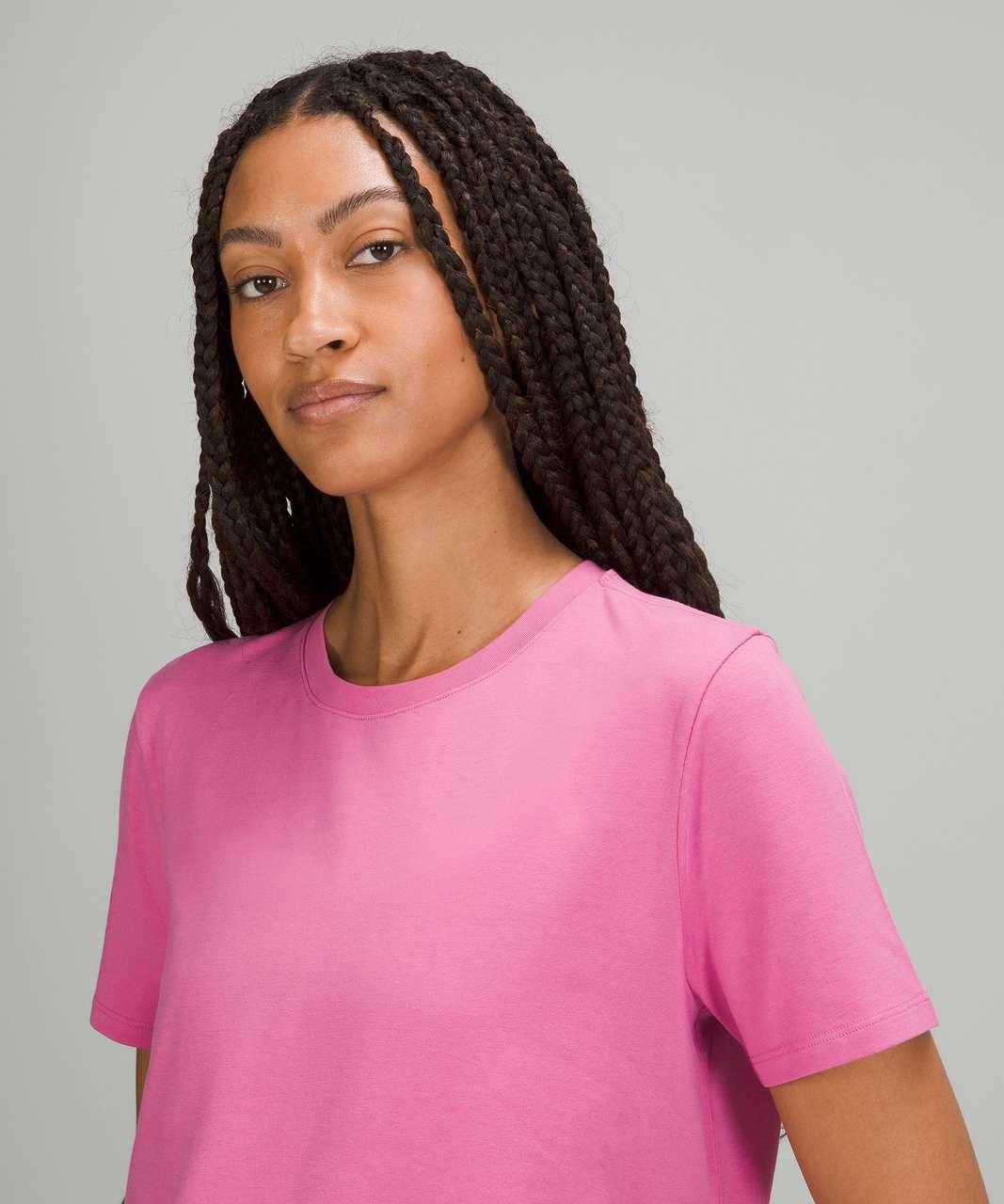 Lululemon Love Crew Short Sleeve T-Shirt - Pink Blossom - lulu fanatics