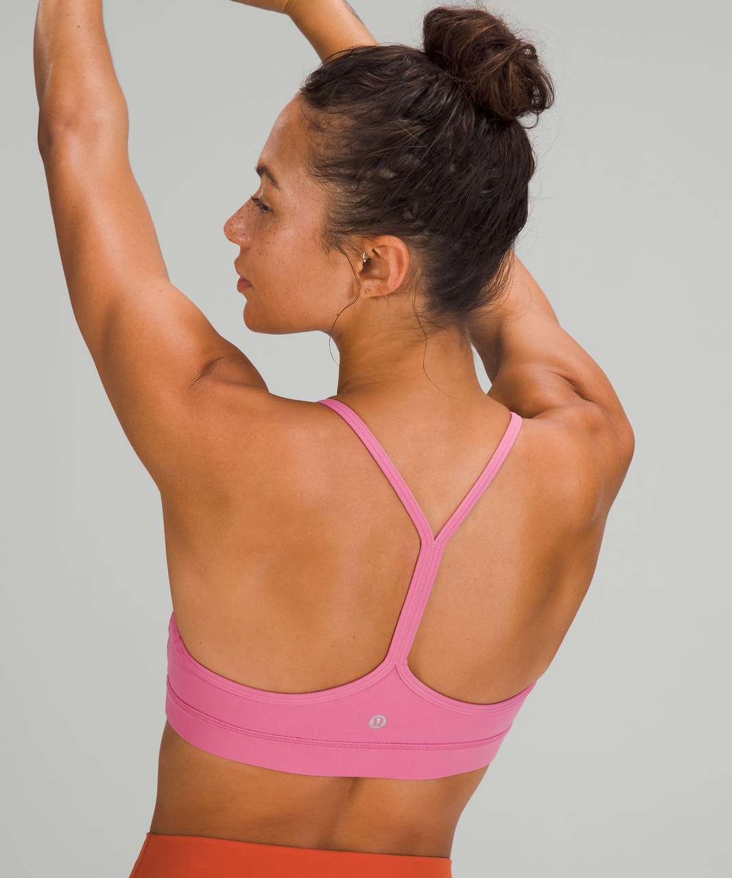 Lululemon Flow Y Bra *Nulu Size 6 B/C cup Pink Lychee PLYC 54190