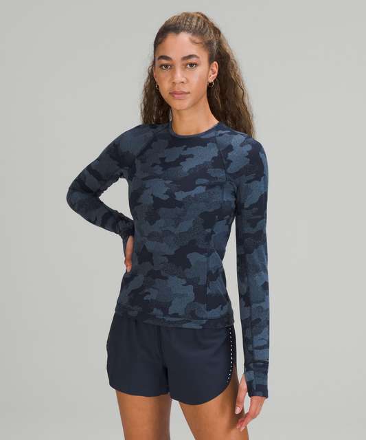 Lululemon Its Rulu Run Long Sleeve Shirt - Heritage Camo Jacquard Vapor  Gull Grey - lulu fanatics