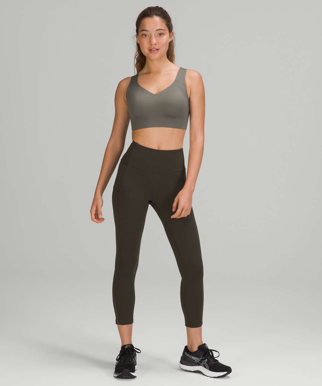 Lululemon Enlite Bra *Zip Front - Incognito Camo Multi Grey - lulu