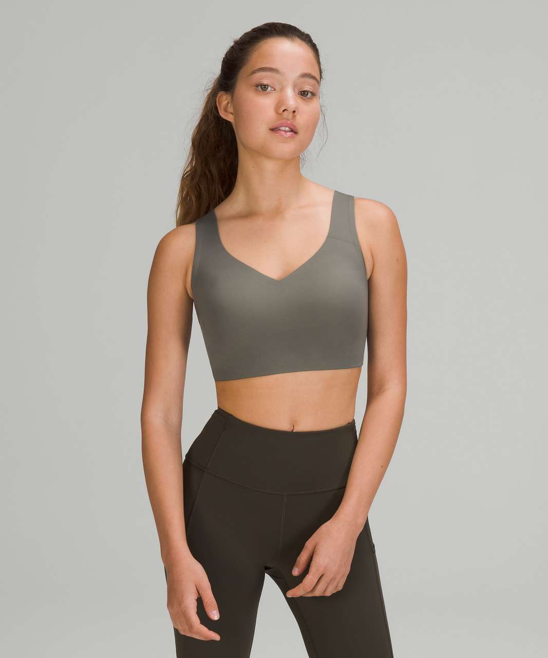 Lululemon Enlite Bra Weave *High Support, A–E Cups - Grey Sage - lulu  fanatics