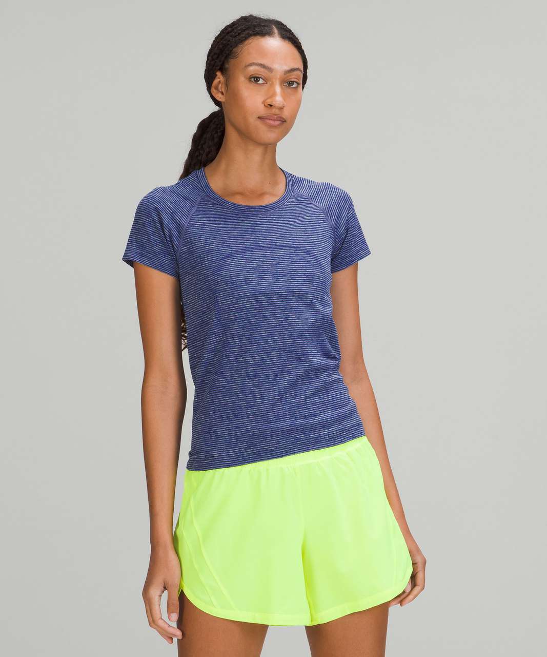 Lululemon Swiftly Tech Short Sleeve 2.0 *Race Length - Teal Lagoon / Black  - lulu fanatics