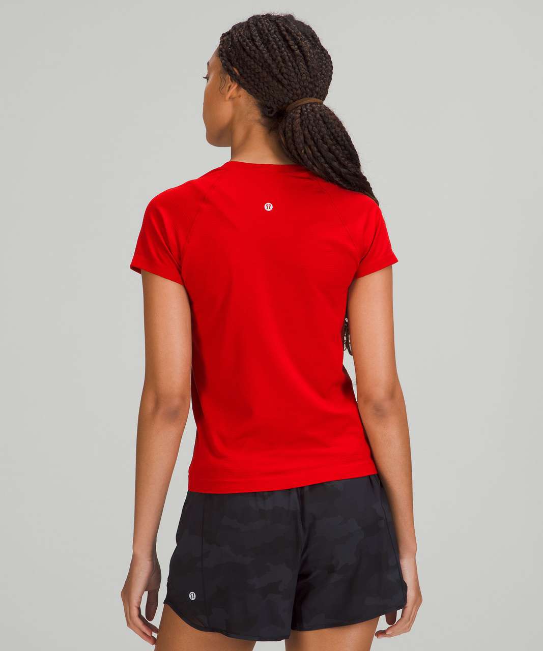 Lululemon Swiftly Tech Short Sleeve Shirt 2.0 *Race Length - Dark Red / Dark Red