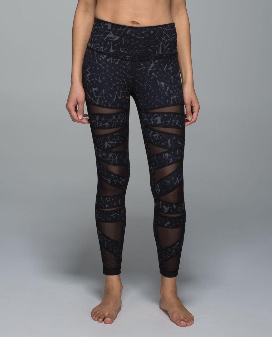 Lululemon High Times Pant *Full-On Luon (Mesh) - Star Crushed Coal Black /  Black - lulu fanatics