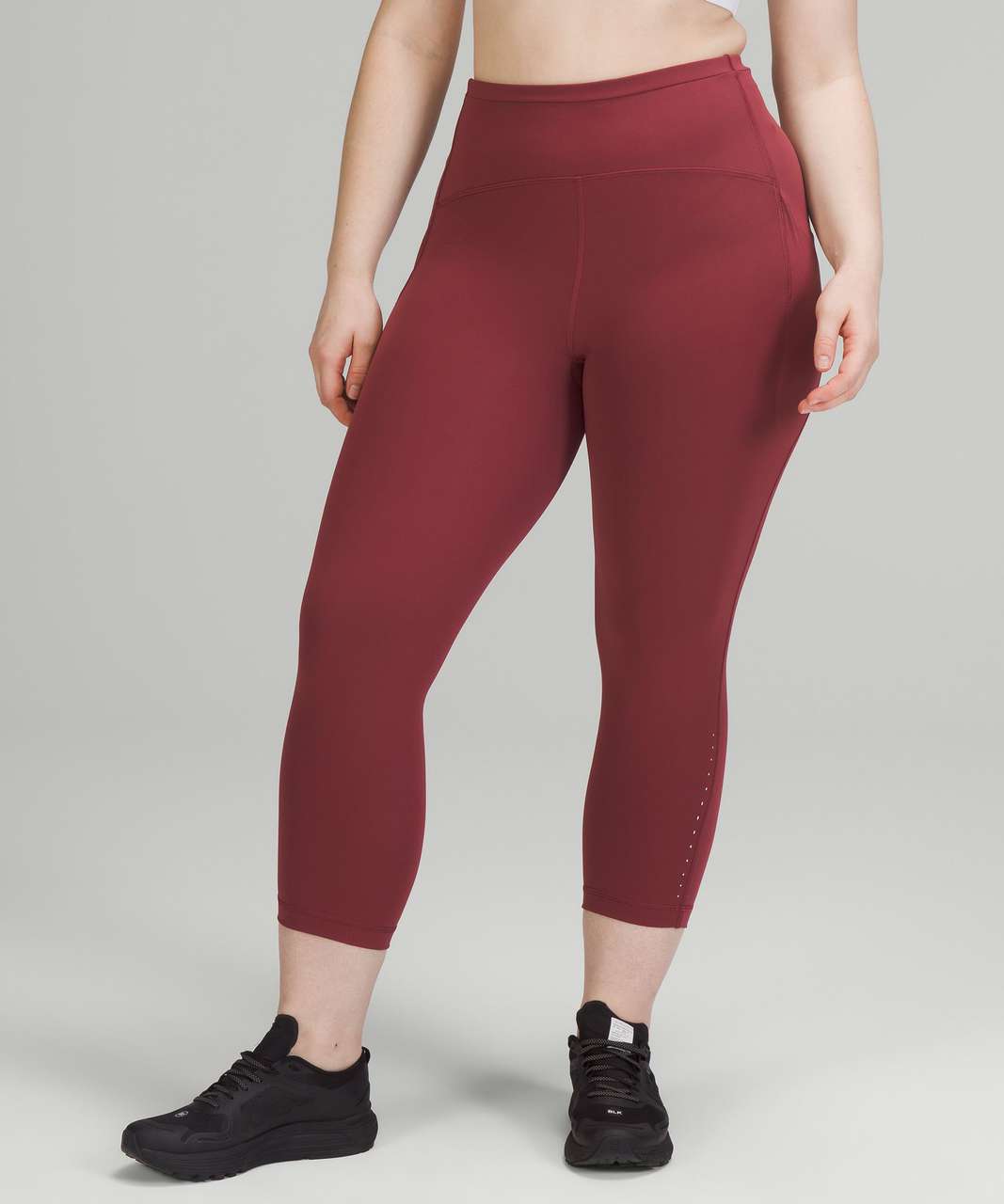 Lululemon Swift Speed High-Rise Crop 21 - Magenta Purple - lulu fanatics