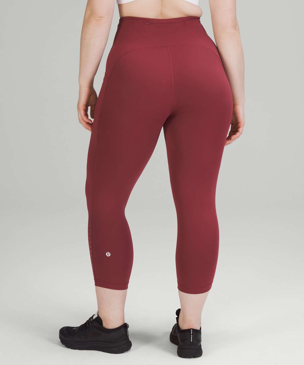 YOURS Plus Size Red Cropped Leggings