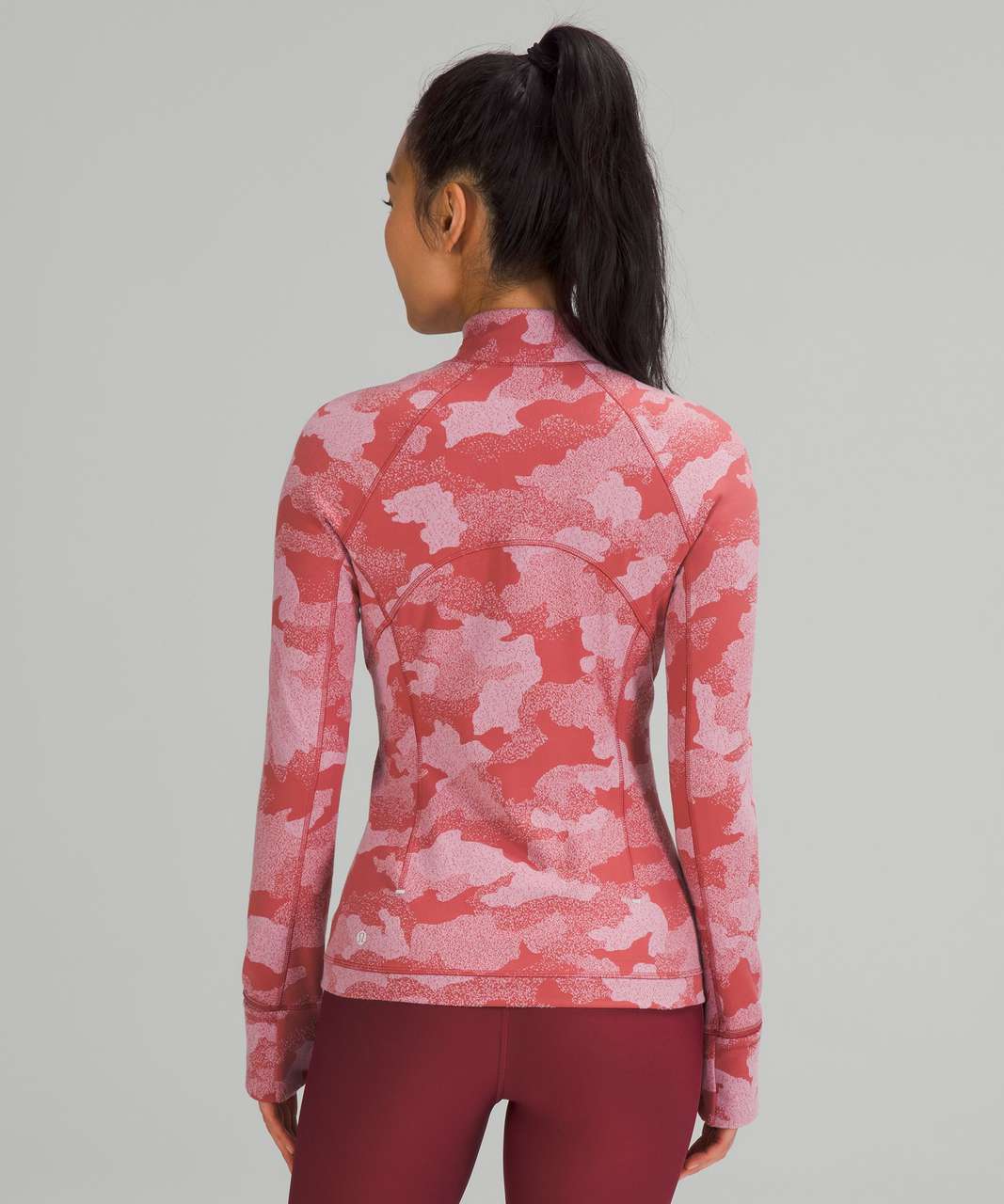 Lululemon Its Rulu Run Half-Zip - Heritage Speckle Camo Jacquard Soft Cranberry Pink Taupe