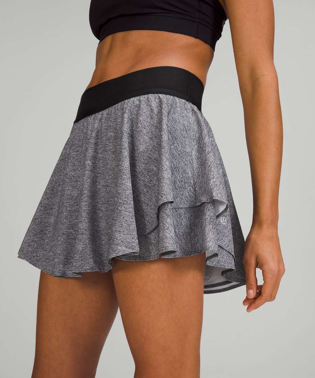 Lululemon Court Rival High Rise Skirt Heather Lux Multi Black / Black