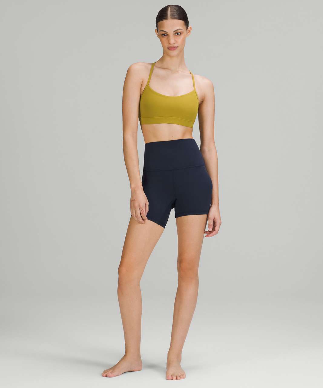 Lululemon Flow Y Adjustable Bra *Light Support, A–C Cups - Auric Gold