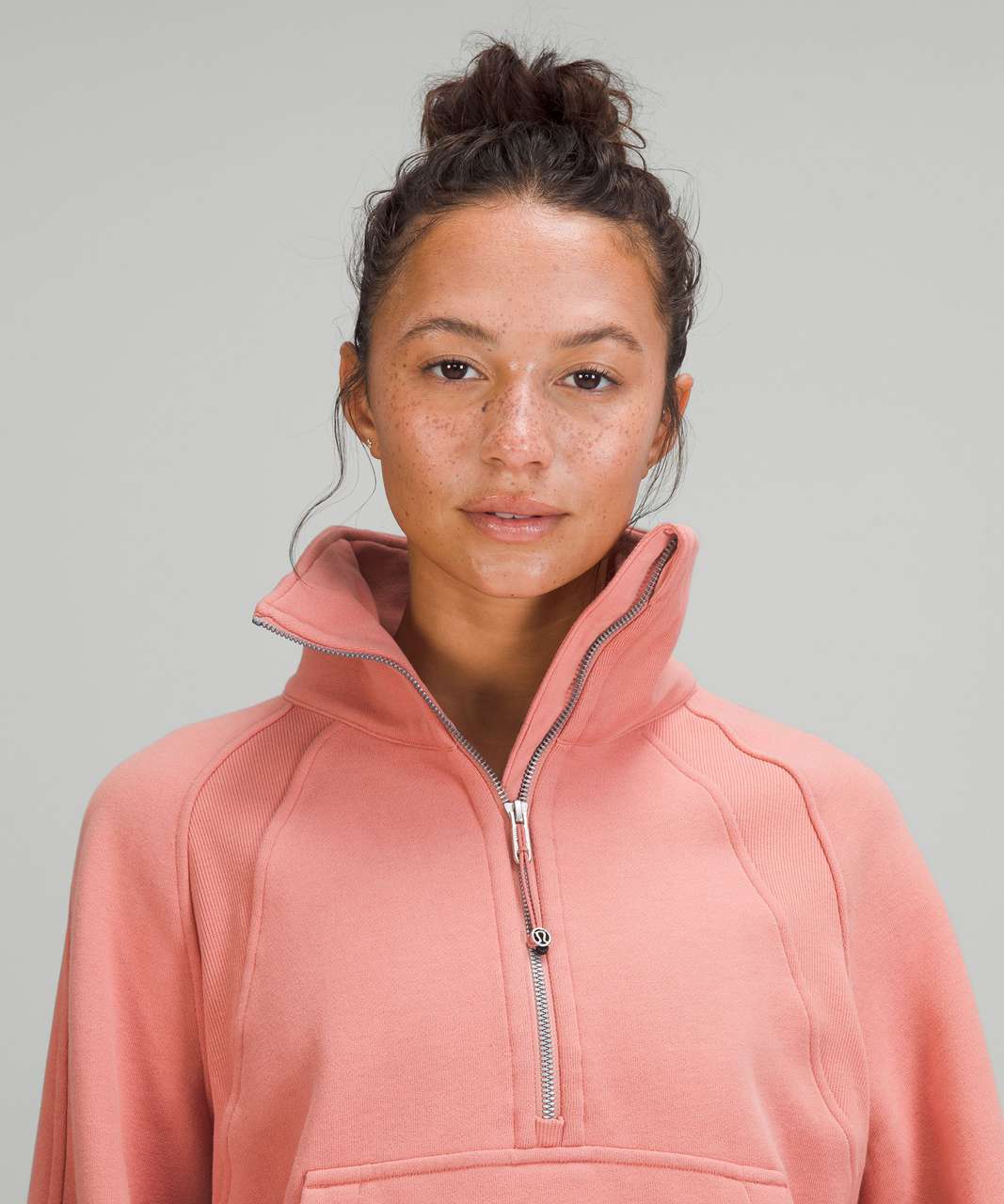 Lululemon Scuba Oversized Funnel Neck Shirt - Pink Savannah - lulu fanatics