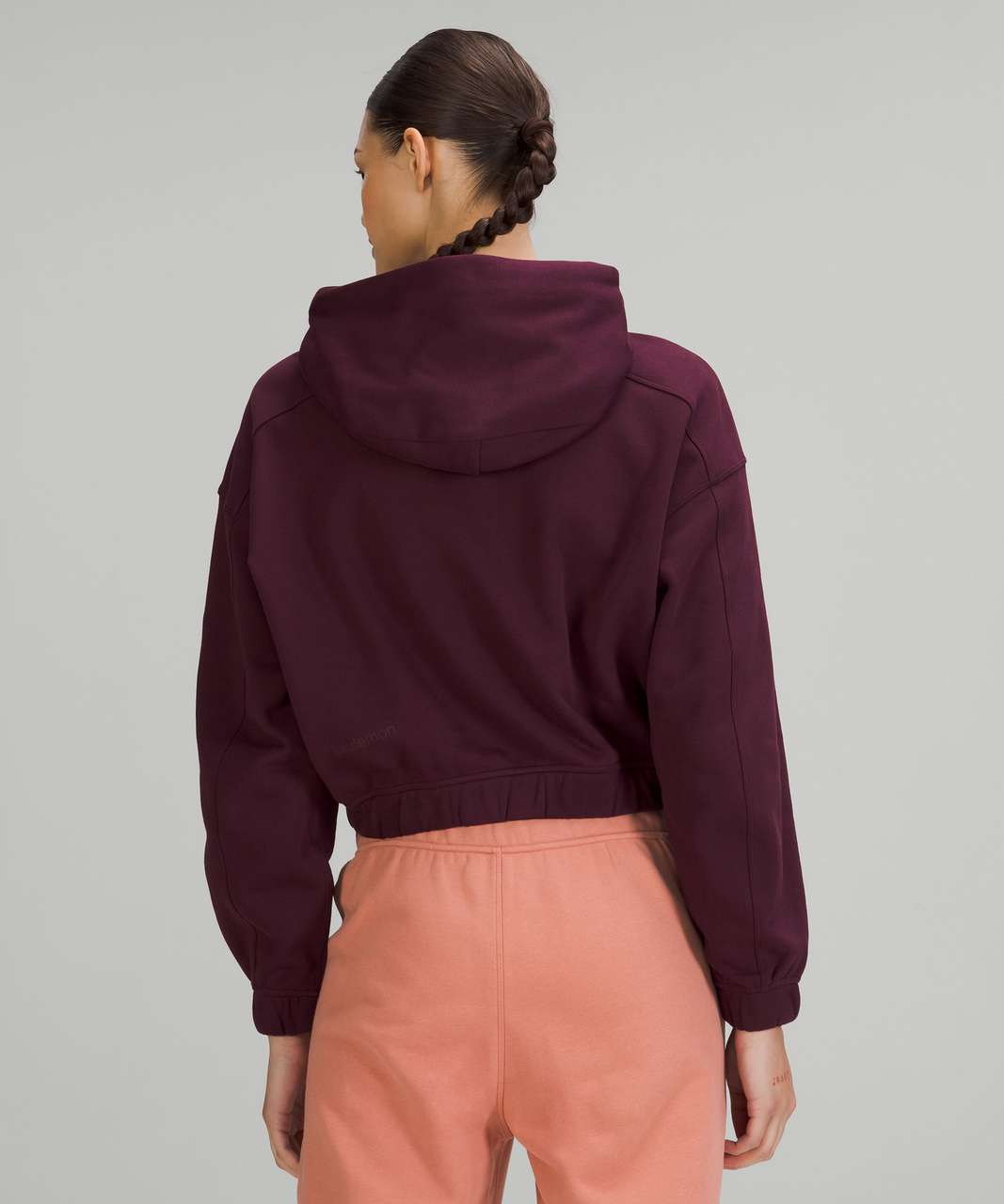 Lululemon Relaxed Cropped Hoodie - Cassis