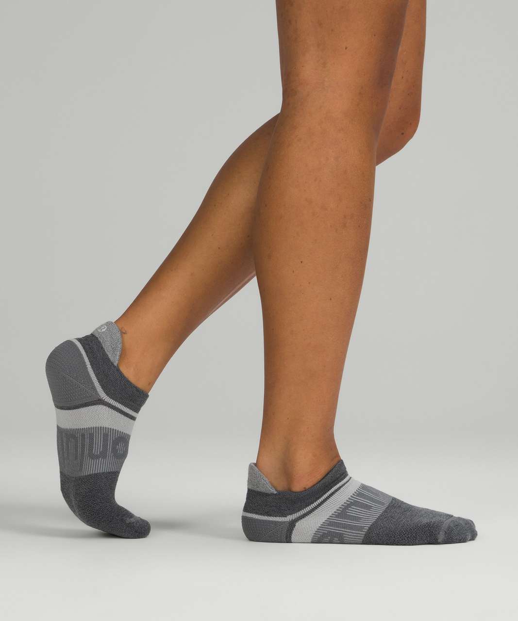 Lululemon Power Stride Tab Sock *Wool - Asphalt Grey / Graphite Grey