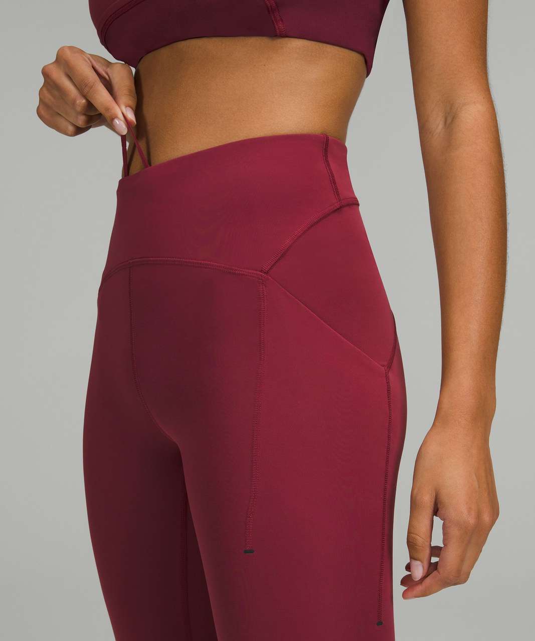 Lululemon Power Thru High-Rise Tight 25" - Mulled Wine