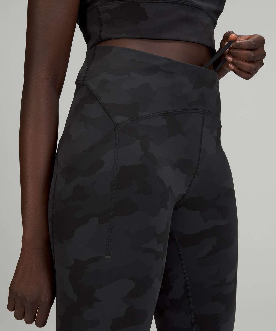 lululemon athletica, Pants & Jumpsuits, Lululemon Invigorate Highrise  Tight 25 Formation Camo Deep Coal 6