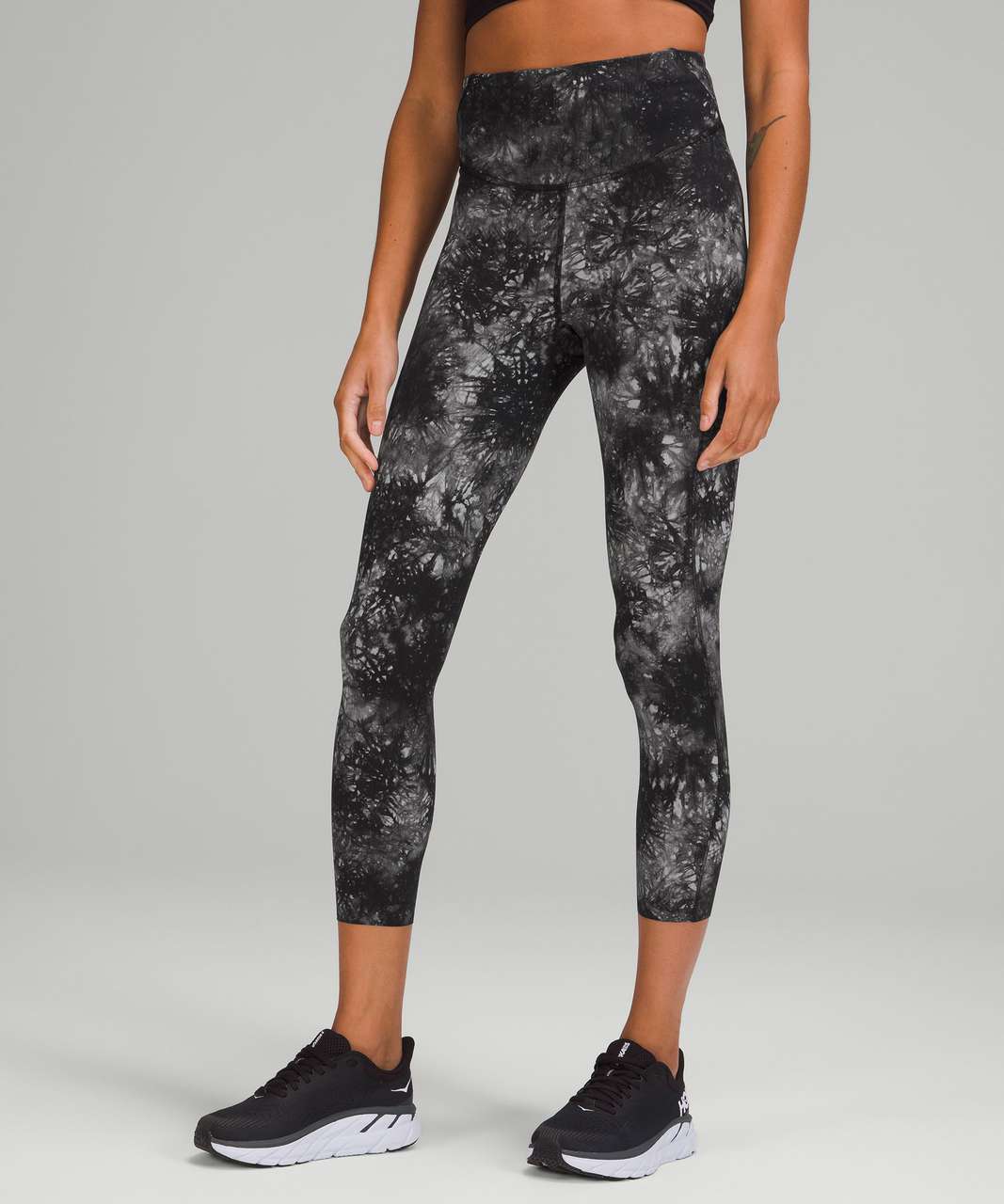 Lululemon Base Pace High-Rise Crop 23" - Ink Vapor Ice Grey Multi